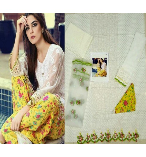 SA Lawn Embroidered Suit