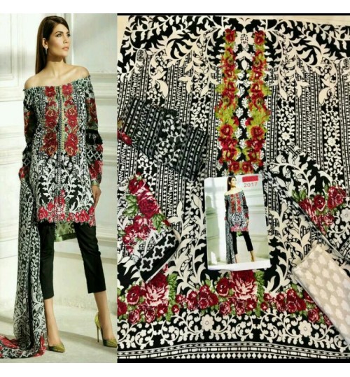 SSM LAWN EMBROIDERED SUIT 4040