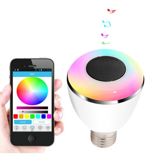 Bluetooth Color Smart LED Speaker Bulb